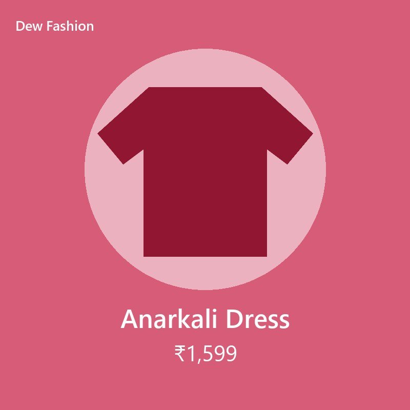 Anarkali Dress